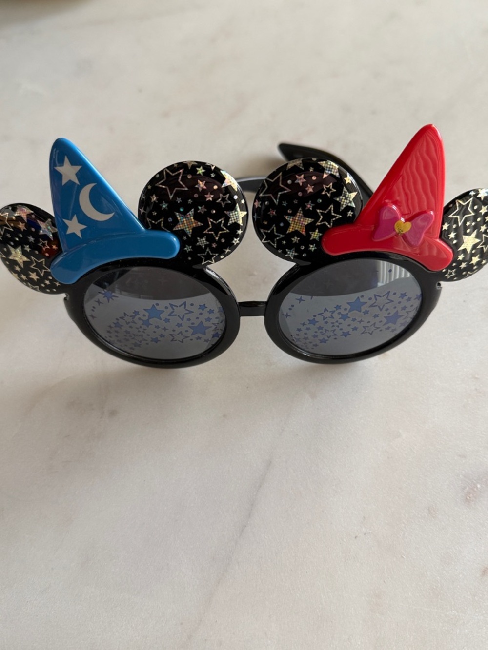 Tokyo Disney Resort Sorcerer Mickey Ear Sunglasses with Blue and Red Hats